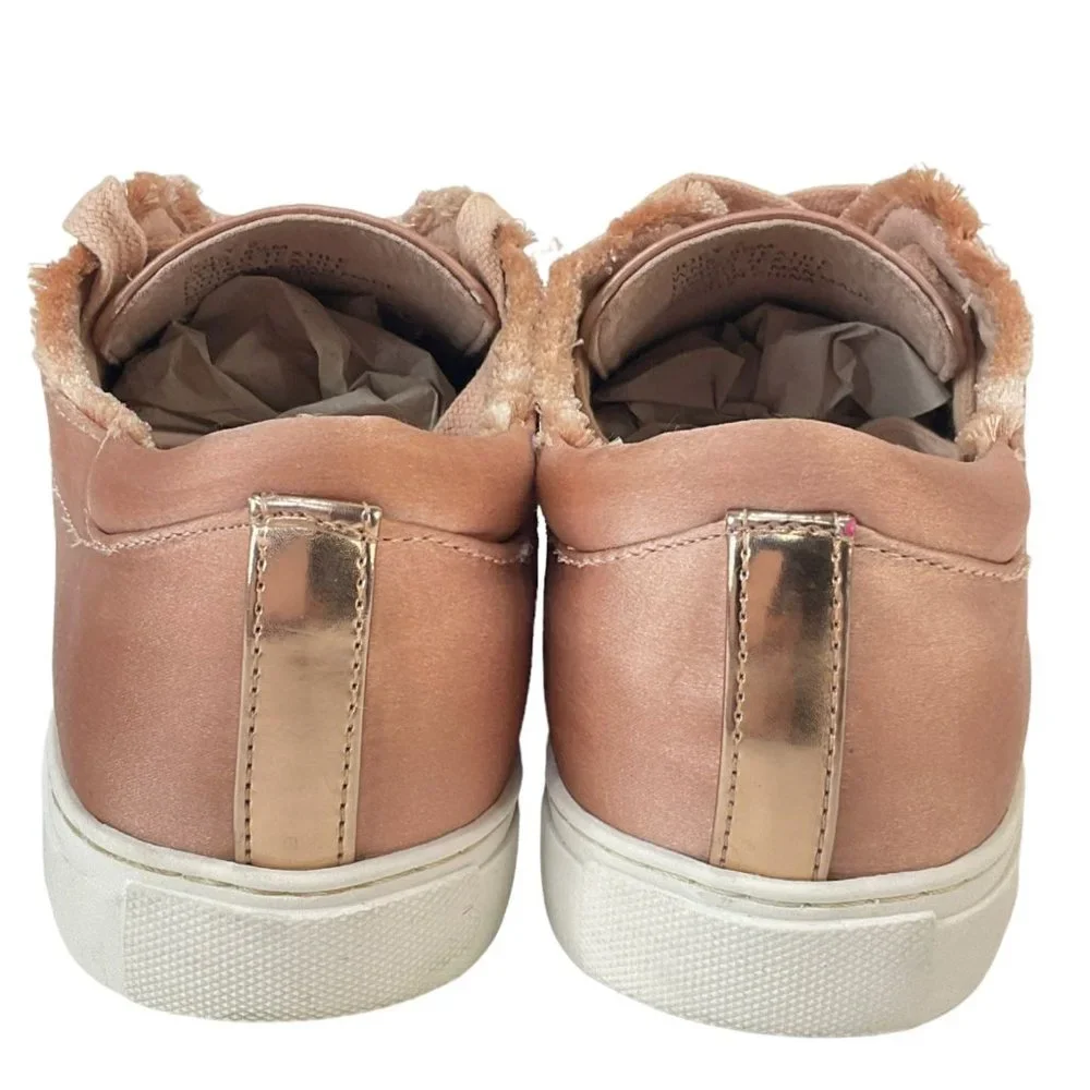 Kenneth Cole Reaction Shoes Women’s Size 7.5 Joey 2 Fashion Sneakers Pink Satin - Picture 5 of 8